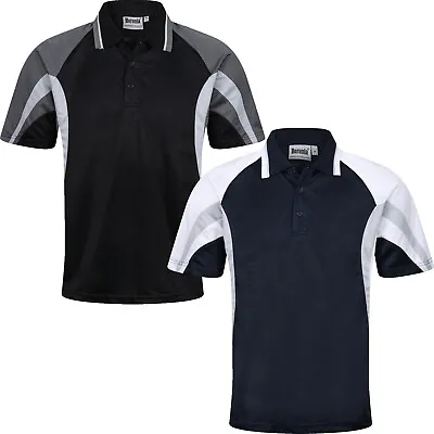 £7.99 • Buy Mens Polo Shirts Short Sleeve Regular Fit Pique Breathable Casual Work Plain Top