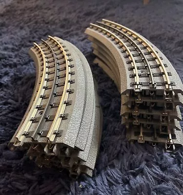 Vintage M.T.H. Electric Train O Scale 10 Piece Curved Track 15  • $44.99