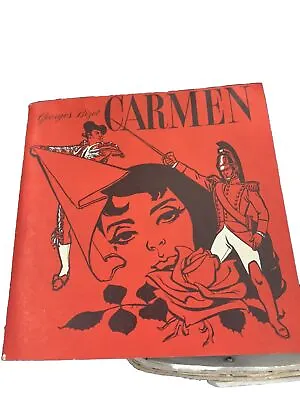 VTG GEORGES BIZET CARMEN BOOKLET 1951 RCA W/ English Translation Opera Libretto • $8.99