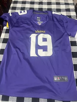 Minnesota Vikings #19 Adam Thielen NIKE Jersey Men’s SIZE Large Purple 100 NFL • $30.81