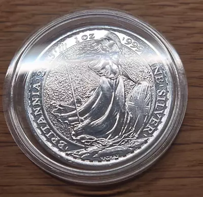 2015 UK 1oz Fine Silver Bullion Britannia With Capsule. • £35