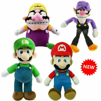 New Super Mario Bros Plush Doll Mario Luigi Wario Waluigi Soft Stuffed Toy Gift • $23.09