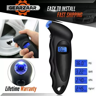 Digital Tire Air Pressure Gauge Meter Tester Bike &Car&Truck LCD Display 150 PSI • $4.99