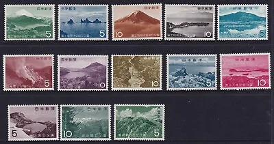 Japan 1962 -63 Selection Of 2nd National Park Series Sakura P91 - P103  JP62-4 • $8