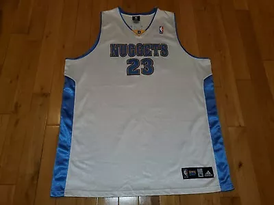 Vintage 2006-07 Adidas Marcus Camby DENVER NUGGETS Mens Authentic NBA JERSEY 56 • $110.49