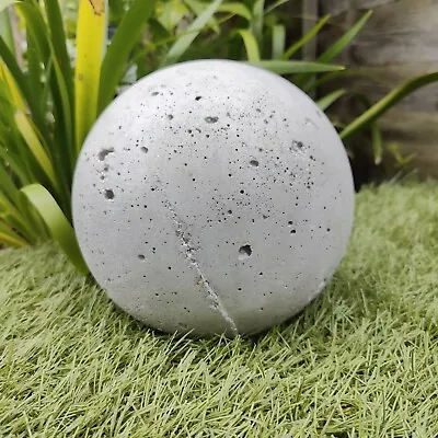 Concrete Orb Ball Sphere For Garden. Hypertufa Garden Decoration. Large.  20cm • £37.50