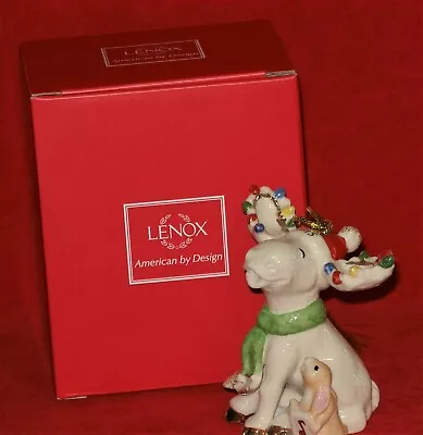 $119.99 • Buy Lenox MERRY MOOSE CHOIR Ornament Marcel Christmas Bunny Figure 2015 Annual NEW