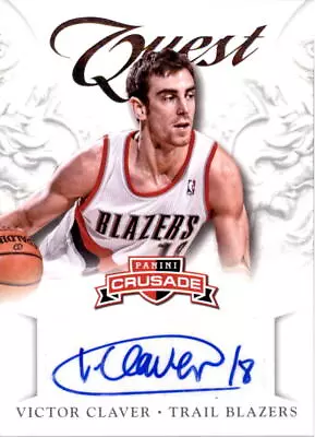 2012-13 Panini Crusade Quest Autographs #11 Victor Claver - NM-MT • $3.92