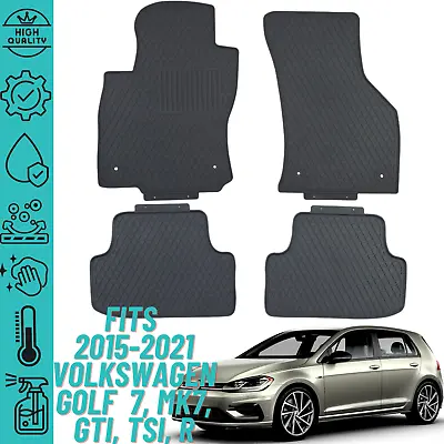 $79.90 • Buy Floor Mats For Volkswagen Golf 7 (MK7, GTI, TSI,R) 2015-2021 All Weather HeavyDu