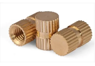 10X Blind Insert M5 Thread L=8mm Brass Nut Moulding Inserts Threaded BLD M5x8mm • £5.99