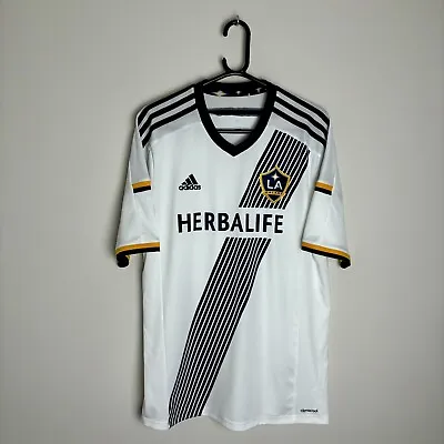 LA Galaxy Football Shirt Soccer Jersey 2015/16 Home (L) • £74.99