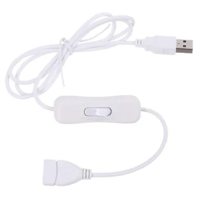 $14.30 • Buy USB 2.0  White  Extension Cable  With  Switch  Compatible  With  Table  Lamps
