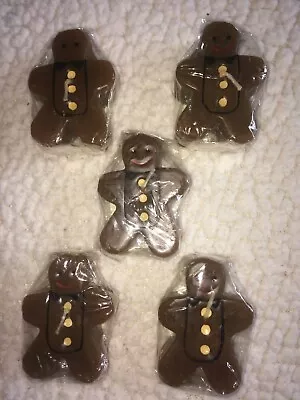 Set Of 5 Brown Gingerbread Man Floating Scented Candles New Sealed  • $7.19