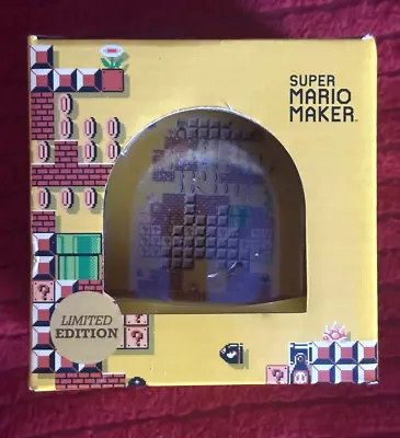 Nintendo Super Mario Maker Snow Globe 30th Anniversary GameStop Exclusive NIB • $10