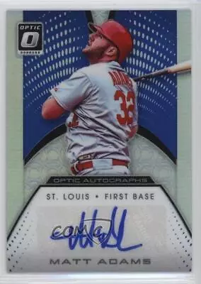 2016 Panini Donruss Optic Optic Auto Blue /50 Matt Adams #OA-MA Auto • $7.14