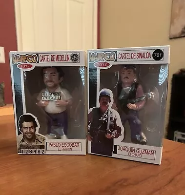 Narco Toyz Joaquin “El Chapo” Guzman & Pablo Escobar Collectible Toy Figurines • $175