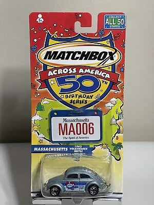 Matchbox Across America - 50th Birthday - Massachusetts 1962 Volkswagen Beetle • $3.99