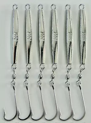 6 -A-007 Ava Diamond Jigs 1 Oz-Jigging-Casting-Bluefish-Stripers-Highly Polished • $24.95