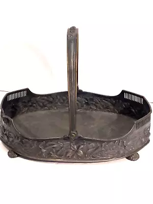 Antique Pairpoint Mfg. Co. Quadruple Plate Basket • $42.54