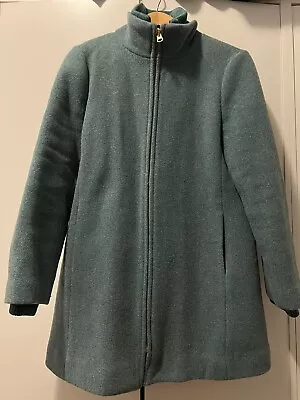 J.Crew Italian Stadium Cloth Teal Coat Size 10P • $75