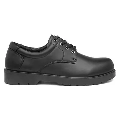 Urban Territory Mens Shoes Black Adults Lace Up School Work SIZE • £9.99