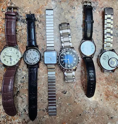 6 Men's Watches. Super Speed V6 US Polo Naidu Etc. Working Lot(202) • $20
