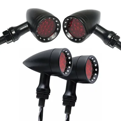 4X For Honda Shadow VT750 1100 Bullet Motorcycle LED Turn Signals Blinker Light • $38.59