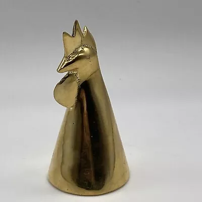 Carl Aubock Rooster Bell Austria Modernist 1950s Brass MCM Chicken • $200