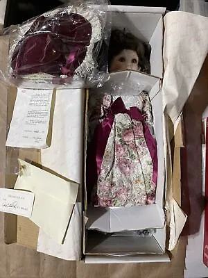 Marie Osmond Porcelain Kimberly Christmas Doll New In Box 25/1000 Complete COA  • $93.87