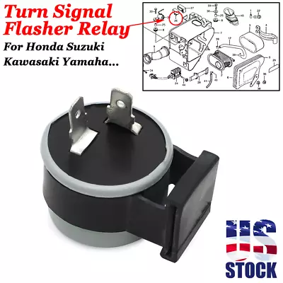 US Turn Signal Flasher Winker Relay 6V Kit For Honda XL 70 80S 100 38300-GF0-405 • $9.99