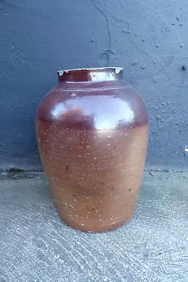 Antique Stoneware Pottery Demijohn Bottle Jar Pot Bendigo • $56