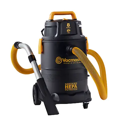$199.99 • Buy Vacmaster Professional 8Gallon Certified HEPA Wet/Dry Vacuum 4 Stages Filtration