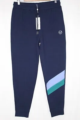 Sergio Tacchini Men's Jogger Mosaic Sweatpants Pants Size Medium Maritime Blue • $45.89