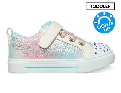 Sketchers Girls Twinkle Toes Sparks Winged Magic Light Up Shoes Size 13 US 12 UK • £35.58