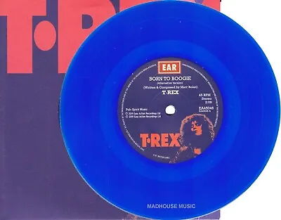 T-REX 7  Born To Boogie 3 Track ALTERNATE Ver BLUE VINYL 2021 • £7.99