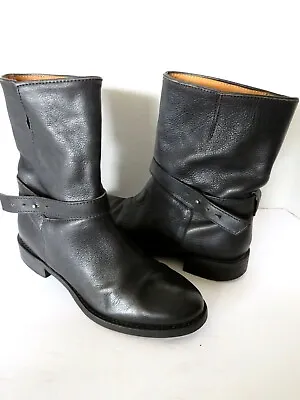 MADEWELL 1937 Black Leather The Bike English 18405 Motorcycle Boots SZ 7.5 • $117.95