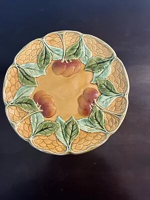 Antique Majolica Cherries 7 Inch Plate • $34.99