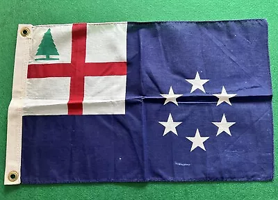 Vintage Cotton Bunting USA New England Flag © K. Albert Ebinger 1965 • $29