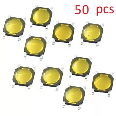 50pcs 4x4x0.8mm Micro Switch Tact Tactile Push DIP Button Momentary 4 Pins SMD • $4.50