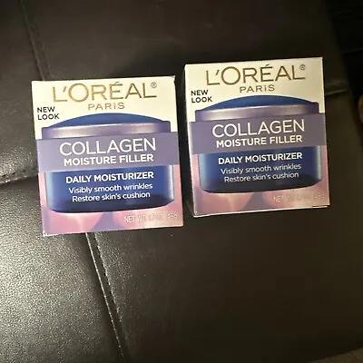 $8 • Buy L'Oreal Collagen Moisture Filler Day And Night Cream - SET OF 2