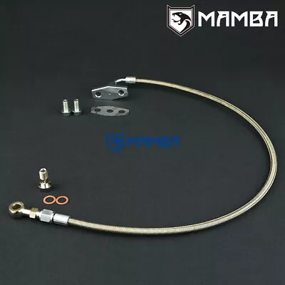 Turbo Oil Feed Line For Mitsubishi 4B11T EVO X Ralliart W/ Greddy T67 TE06H 25G • $52.37