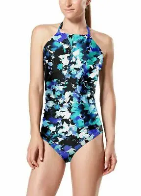 $18.99 • Buy NWT Speedo Women's Floral Print One-Piece Swimsuit Select Size