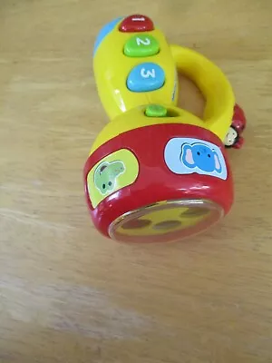 VTech Spin + Learn Color Yellow Flashlight 12 -36 Months  Colors + Numbers • $9.50