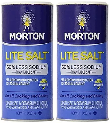 Morton Salt Lite Salt 11 Oz 2 Pk • $17.29