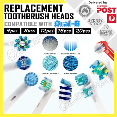 $5.90 • Buy Replacement Electric Toothbrush Brush Heads Oral-B Compatible AU 4/8/12/16/20pcs