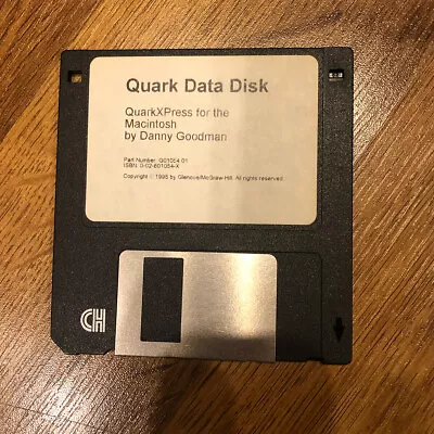 Quark Data Disk - QuarkXpress For The Macintosh - Danny Goodman • $5