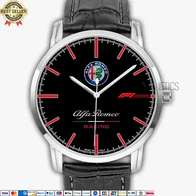 $37.90 • Buy Alfa Romeo Racing F1 Team Logo AR10 Quartz Watch Stainless Steel Men Wristwatch
