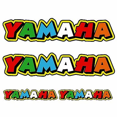 YAMAHA Stickers Printed Rossi Fumi 46 Style Self Adhesive Decals X4 • £3.99