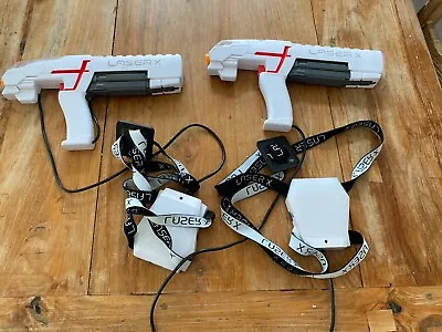 LASER X - 2 Player Laser Tag Shooting Game Set Indoor Outdoor Guns - WORKING • £9.99