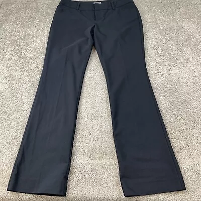 Merona Stretch Dress Pants Women's Size 8 Black Low Rise Flat Front Modern Fit • $18.95